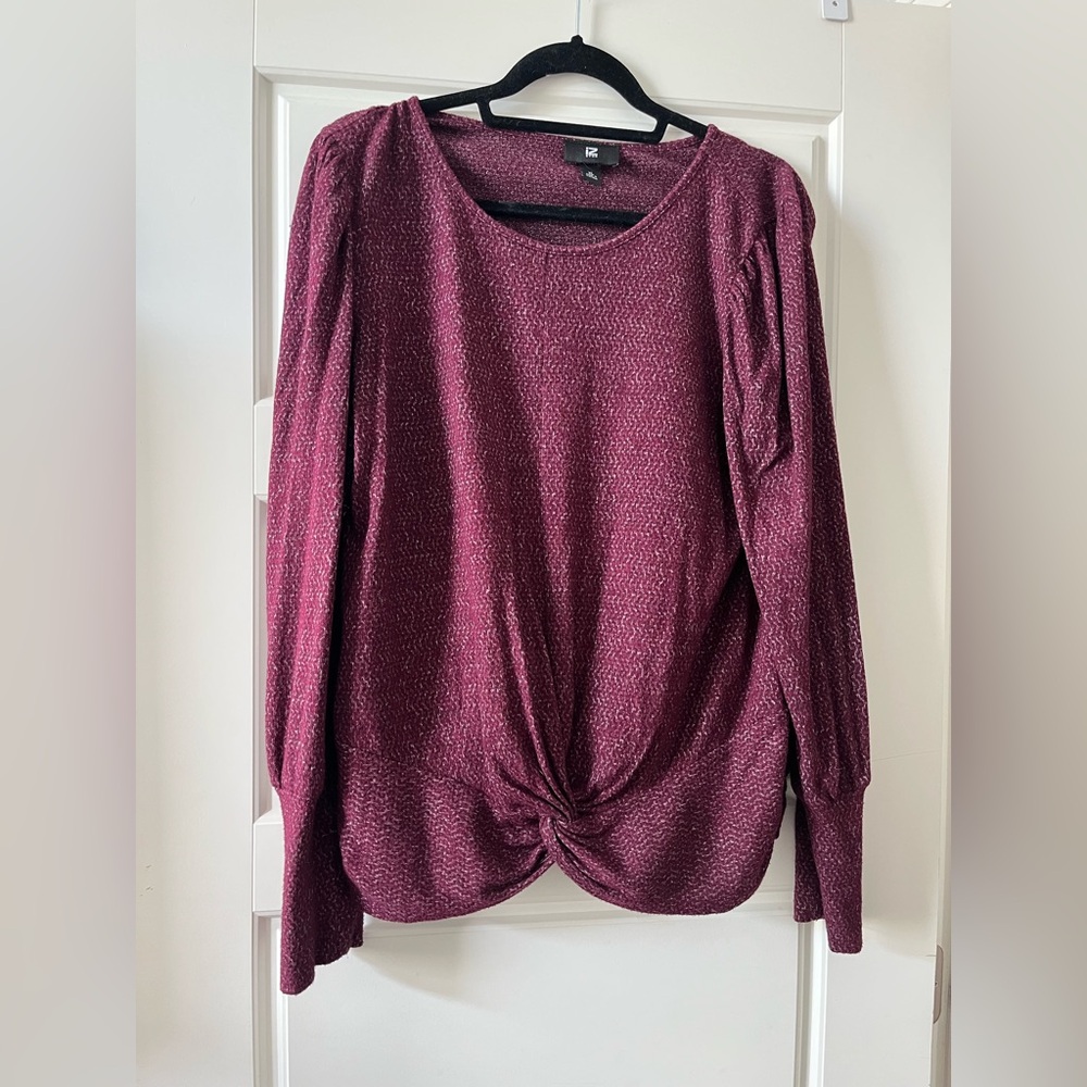 Iz Byer Maroon Shirt